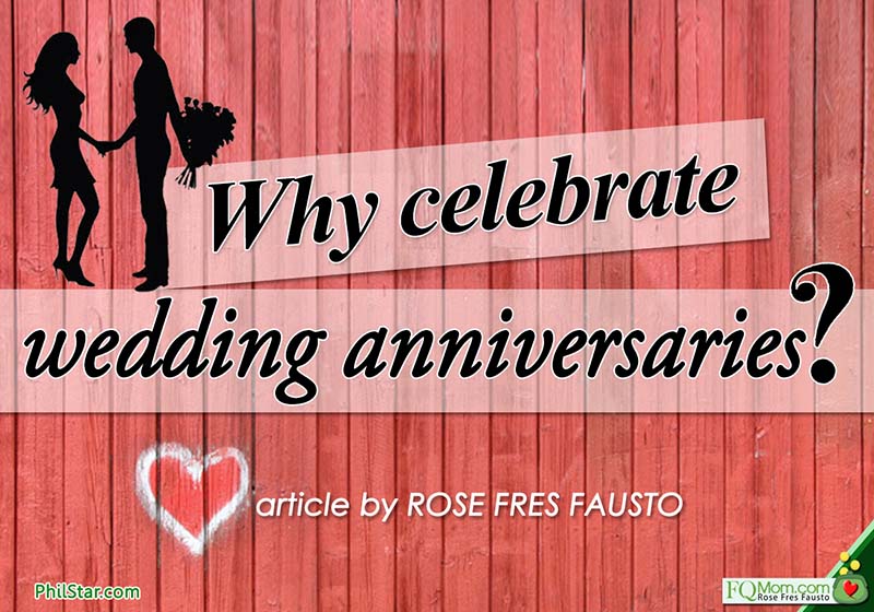 Why celebrate wedding anniversaries?