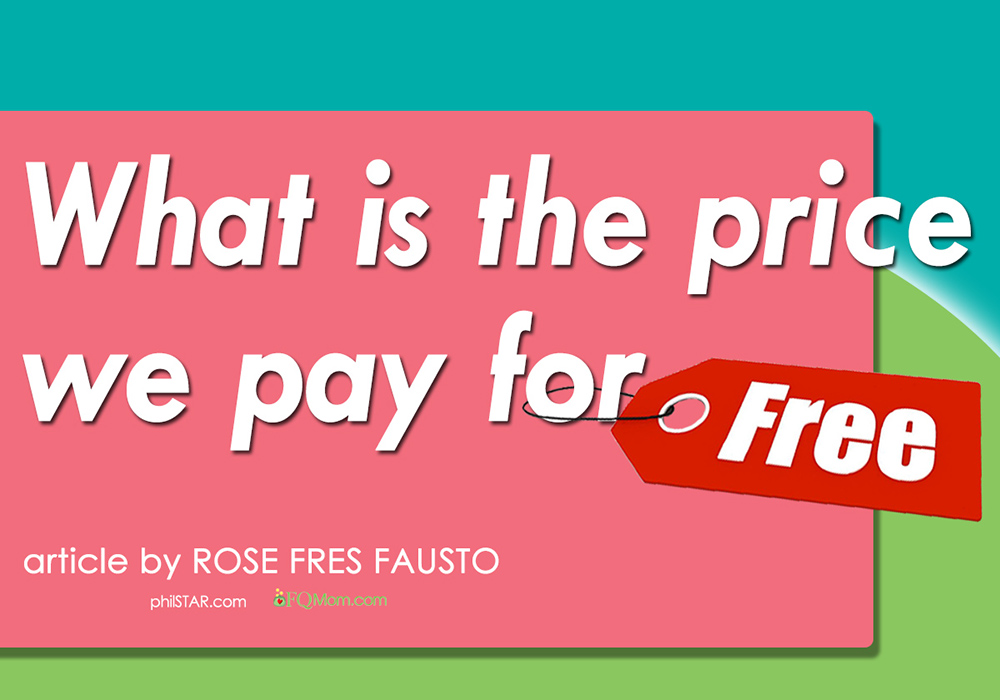 What is the price we pay for 'free'?