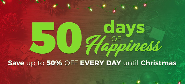 Enjoy '50 Days of Happiness' at Poundit's Christmas sale