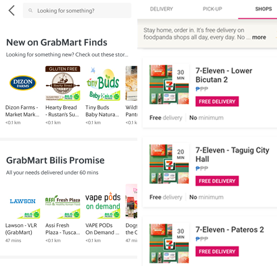 GrabMart vs foodpanda: Which grocery delivery service can save you more time?