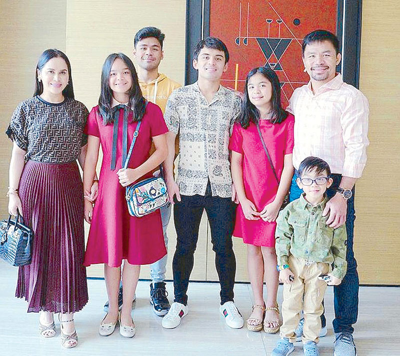 Jinkee Pacquiao spends a blessed Sunday with the family