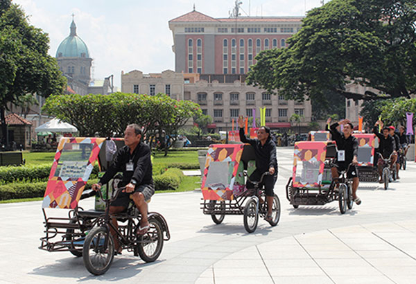 Tourist-friendly pedicabs in Intramuros