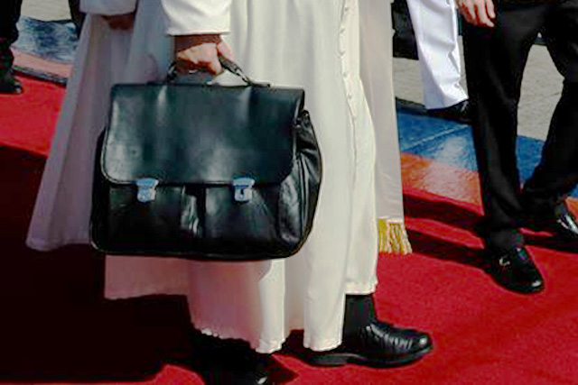 Why Pope Francis carries his own bag