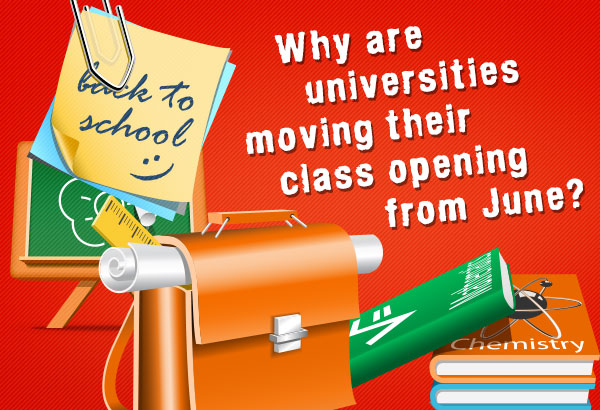 Why are universities moving their class opening from June?
