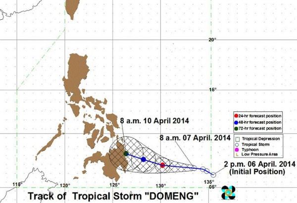 'Domeng' to make landfall over Surigao Thursday