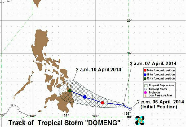 'Domeng' may affect Eastern Visayas - PAGASA