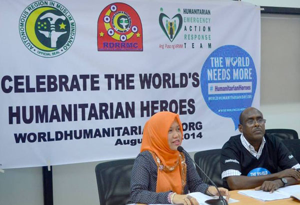'We find meaning in what we do' -  aid worker in Mindanao