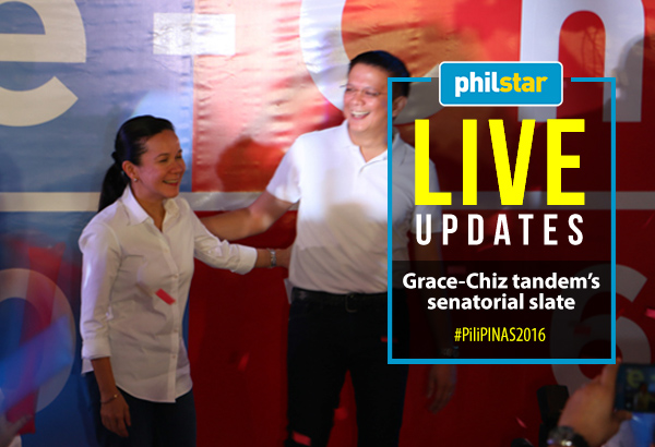 LIVE updates: Grace, Chiz declare senatorial ticket