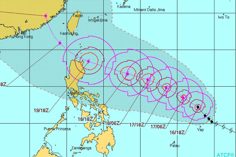 Typhoon Haima on October 17, 2016