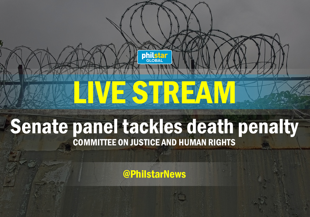 LIVE: Senate inquiry into revival of death penalty
