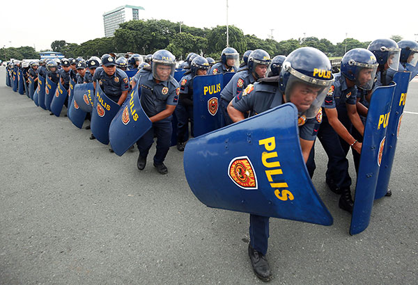 PNP holds simulation exercise in anticipation of SONA protests