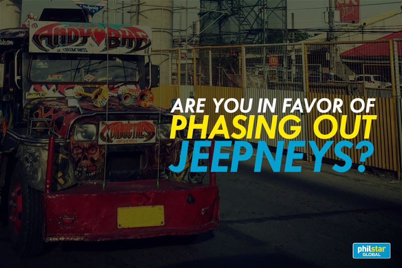 Are you in favor of phasing out jeepneys? 