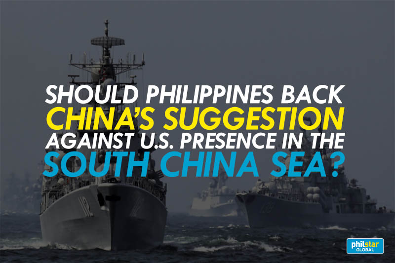 Should Philippines back China against US presence in South China Sea?