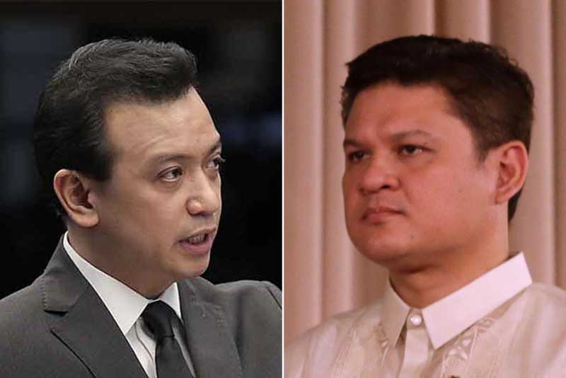Trillanes accuses Paolo Duterte, Carpio of having hundreds of millions in bank accounts