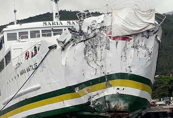 Ferry hits island off Romblon; 87 hurt