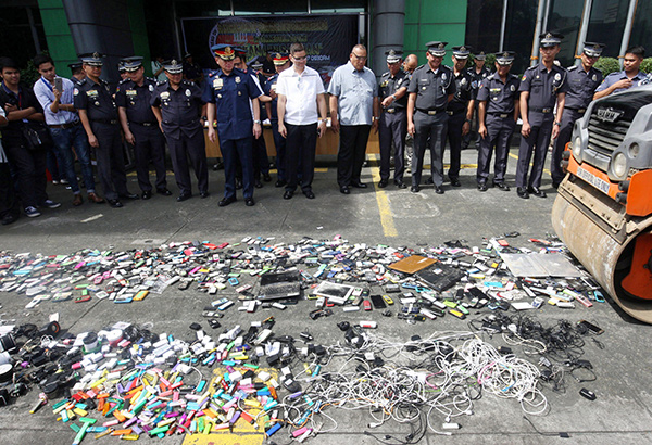 Contraband seized from Metro Manila jails destroyed