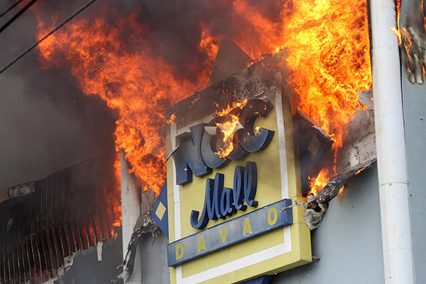 24 employees feared trapped in Davao City mall fire