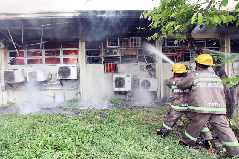 Fire razes UP Shopping Center