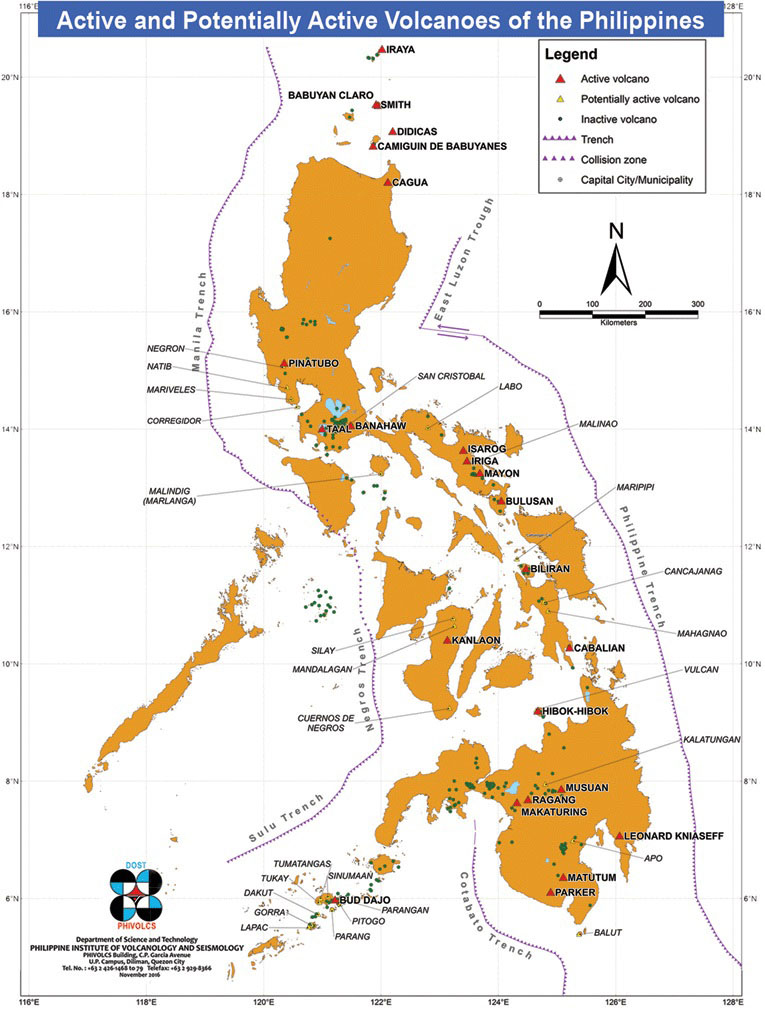 Active Volcanoes Philippines 