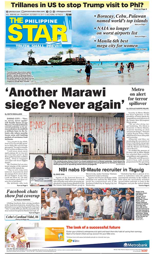 The Star Cover (October 19, 2017)