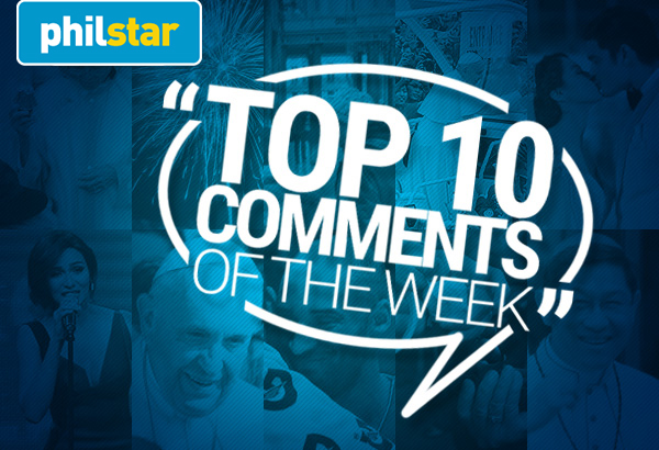 The top 10 comments of the week!