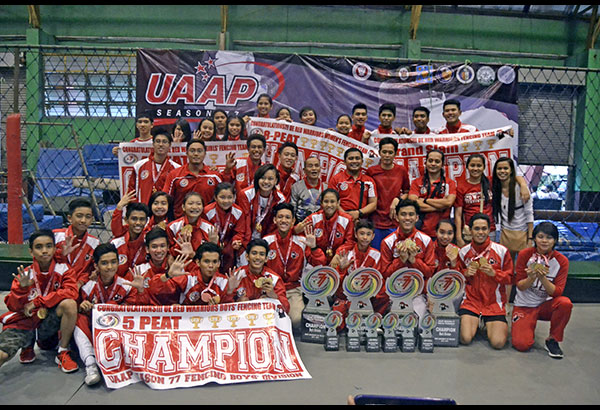 UE sweeps UAAP fencing
