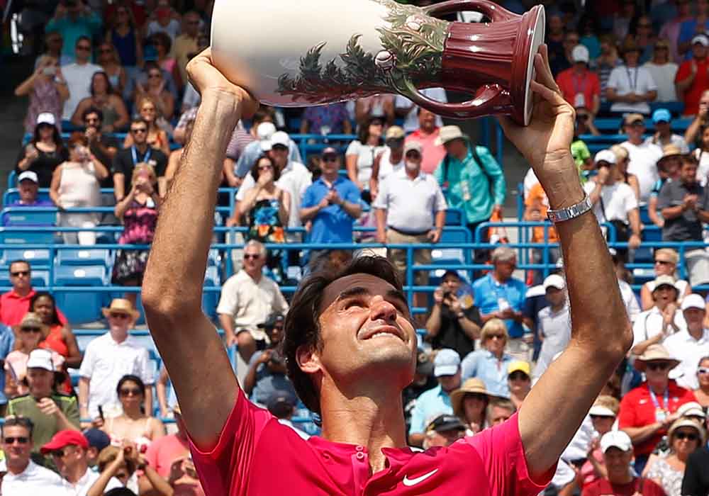 Federer remains perfect in Cincinnati, wins 7th title