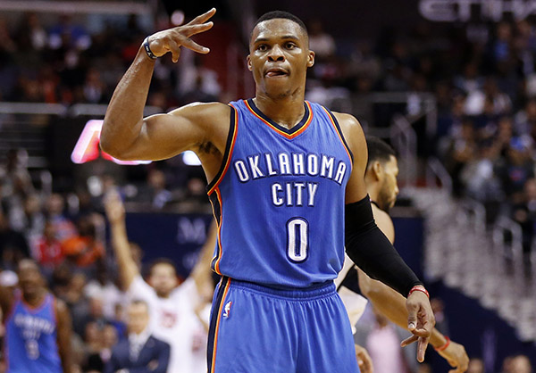 Durant injures leg; Westbrook leads Thunder past Wiz
