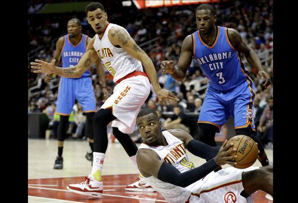 Hawks escape Thunder behind Millsap, Teague&rsquo;s effort