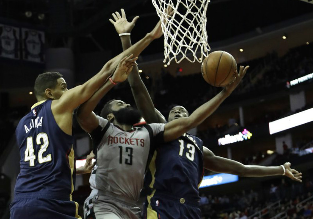 Rockets make NBA-record 24 3-pointers in win over Pelicans