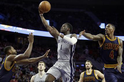 Pistons rout Cavaliers 106-90 while James Rest