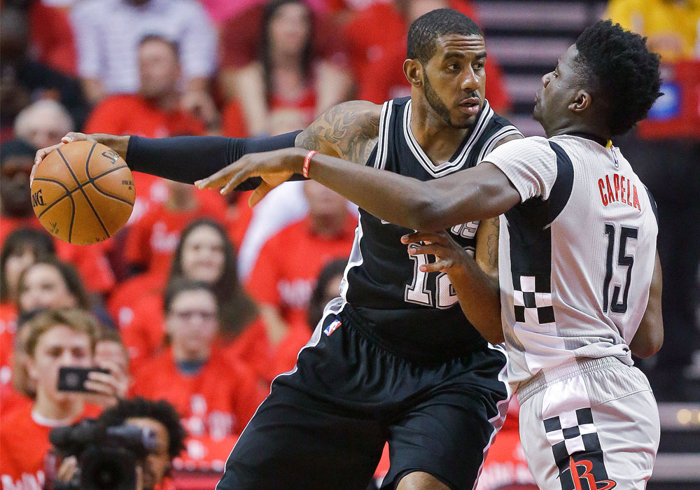 Sans Leonard, Spurs rout Rockets to win series