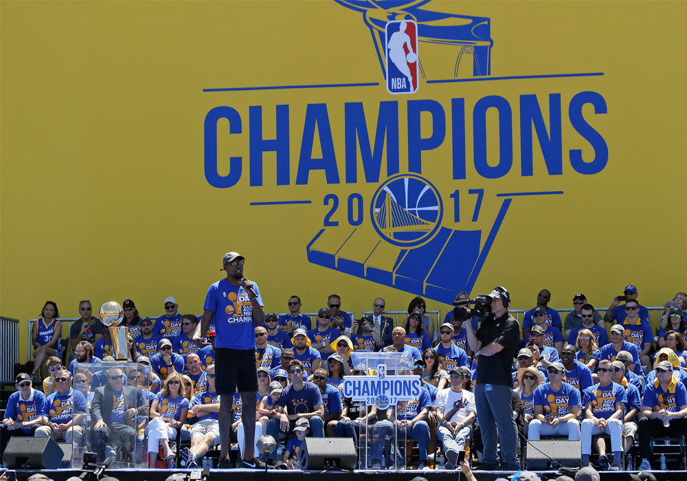 Warriors fans celebrate NBA title, with expectations of more to come 