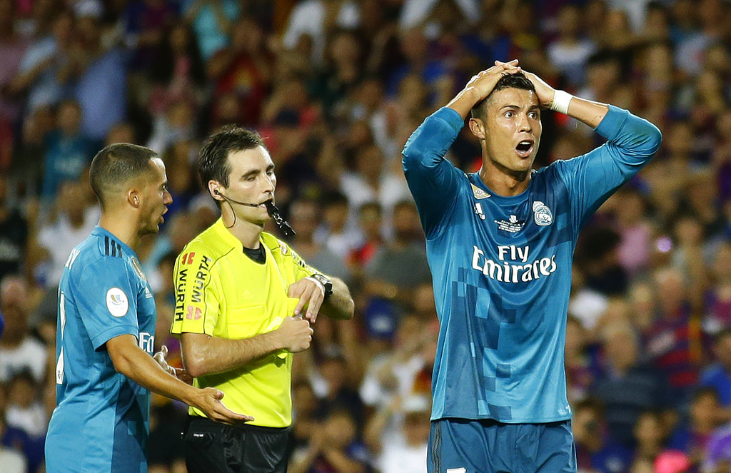 Ronaldo sent off after scoring in Madrid's 3-1 win at Barca