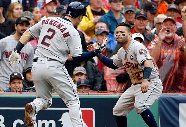 Astros oust Red Sox; Yankees level series