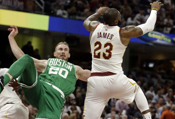 Cavs hold off Celtics in opener marred by gruesome Hayward injury