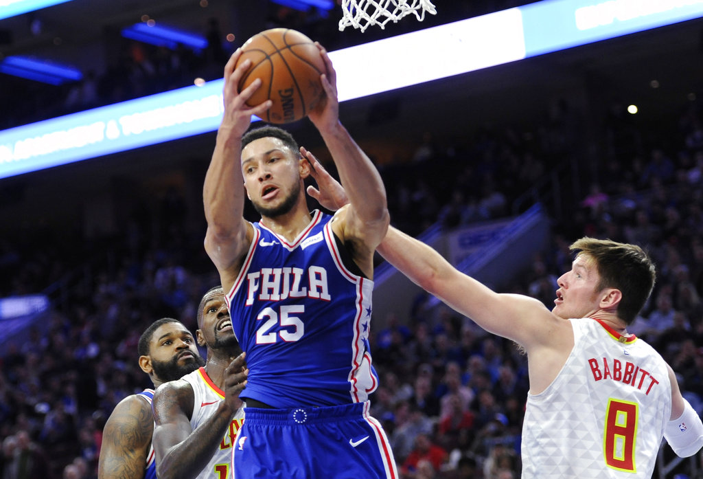 Simmons, Embiid dominate in 76ers' 119-109 win over Hawks