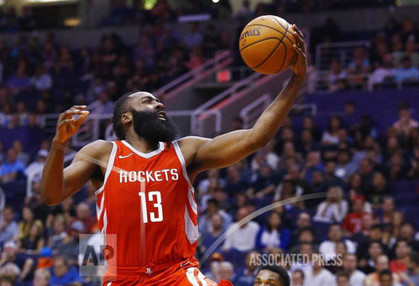 Harden erupts for 48 points as Rockets rout Suns