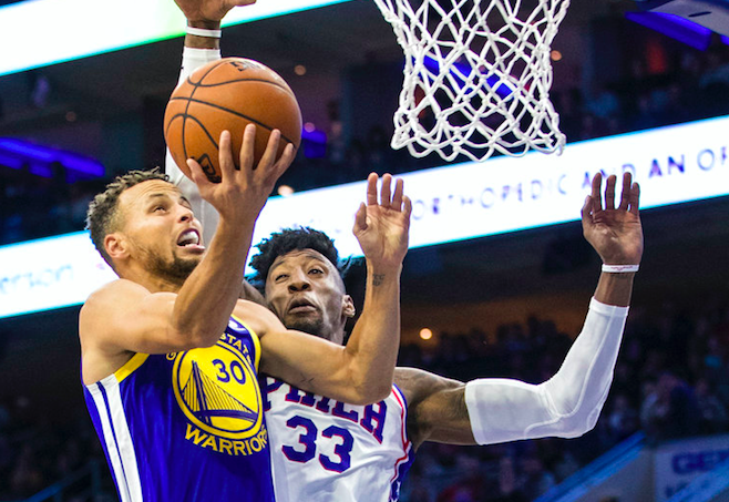 Curry scores 35, Warriors rally to beat 76ers 124-116