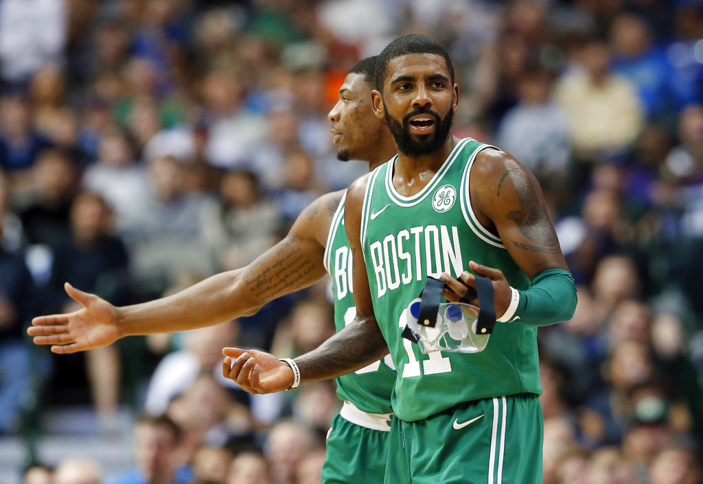 Irving's 47 lead Celtics past Mavericks to maintain streak