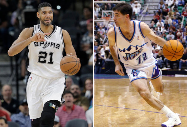 Duncan, Stockton headline college hoops Hall of Fame class
