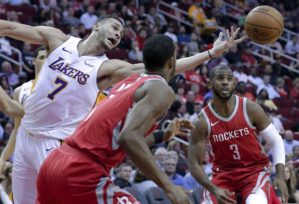 Kuzma, Lakers overcome Hardenâ��s 51 to end Rocketsâ�� streak