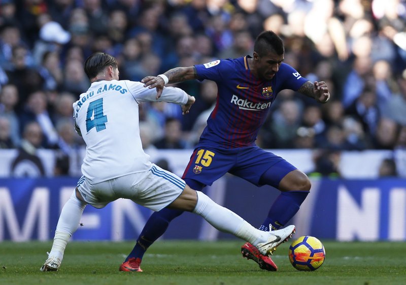  Paulinho key to Barcaâ��s big win at Madrid and Liga lead