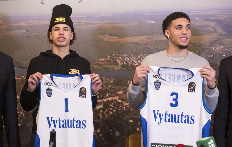 Ball brothers scoreless in pro debut in Lithuania