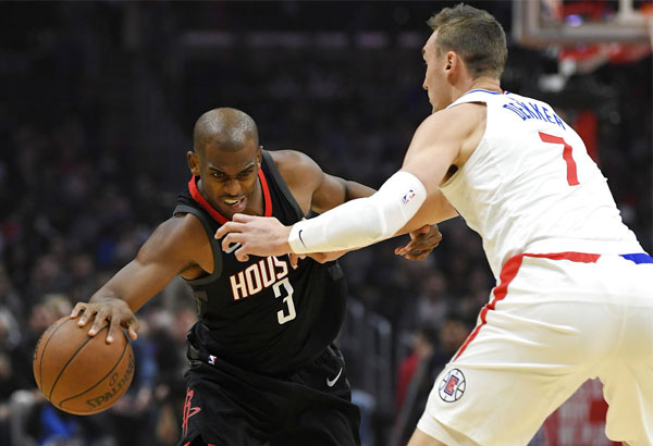 Clippers nip Rockets for 5th win in a row