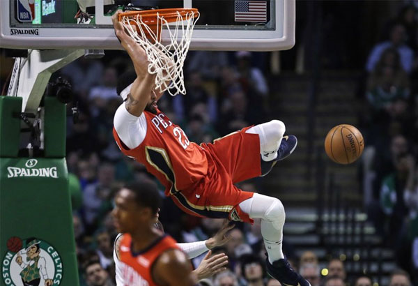 Davis erupts for 45 points as Pelicans outlast Celtics in OT