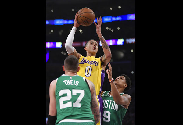Kuzma spearheads Lakers' charge in victory over rival Celtics
