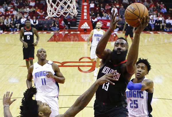 Harden records historic 60-point triple-double; Rockets torch Magic