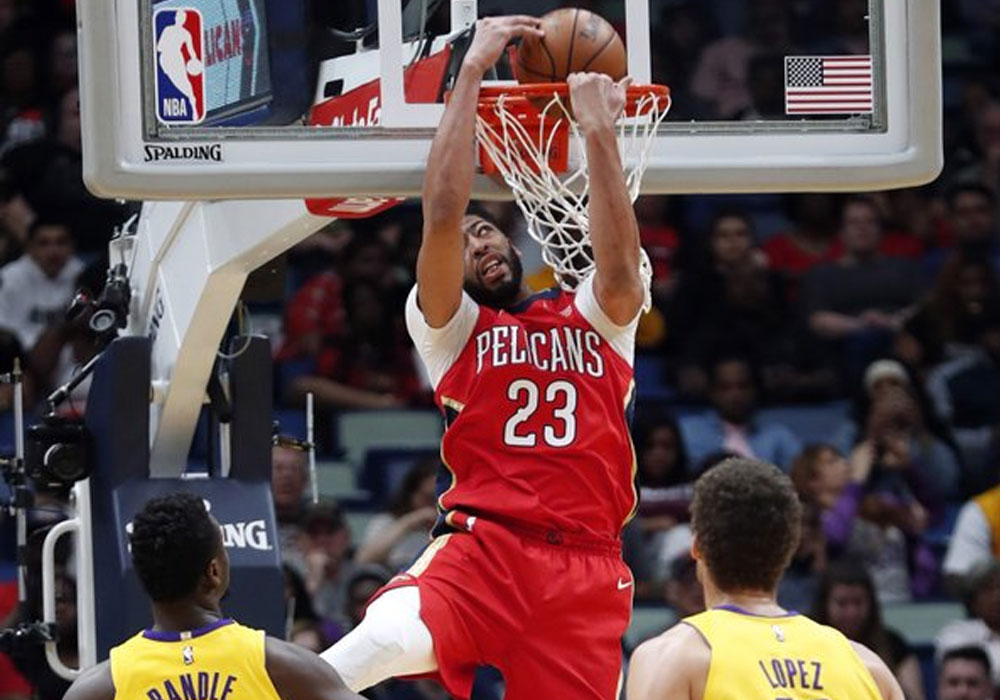 Davis sizzles for 42 points as Pelicans smother Lakers