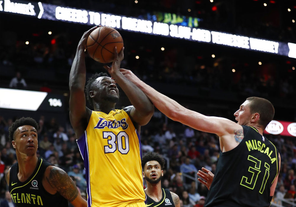 Ingram has double-double as Lakers show off depth, beat Hawks